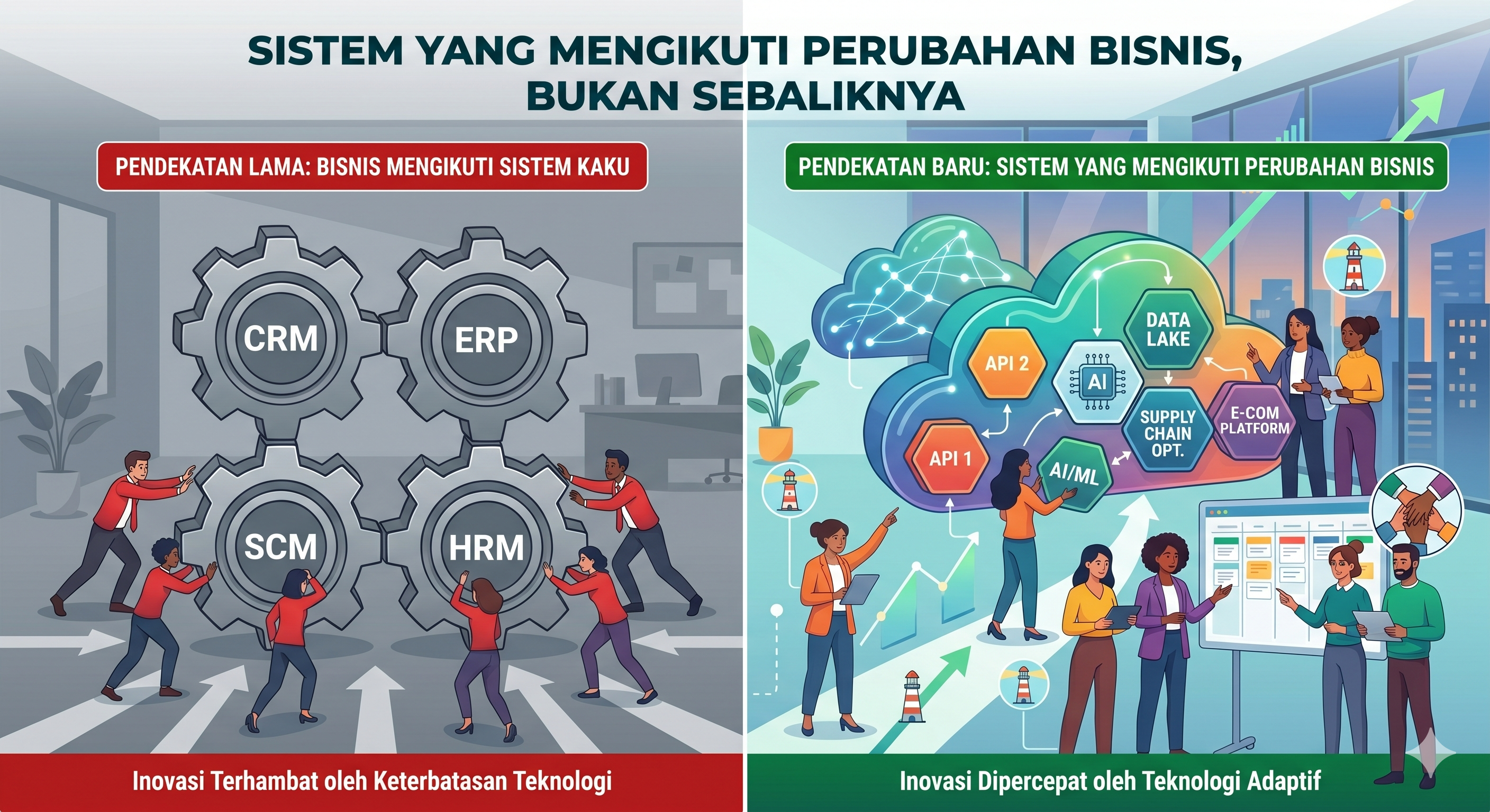 Sistem yang Mengikuti Perubahan Bisnis, Bukan Sebaliknya